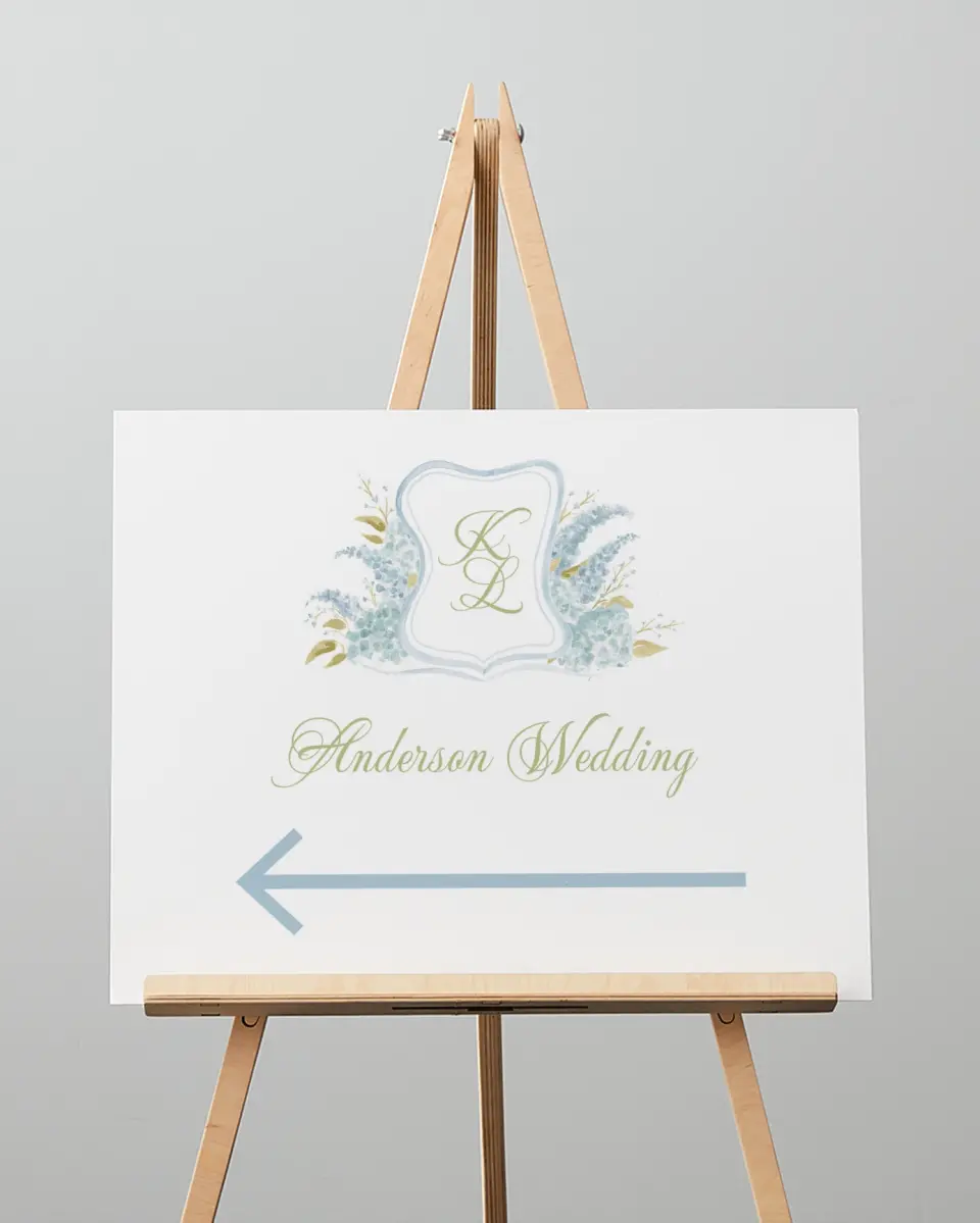 This is a 16" x 20" Direction Sign called Southern Belle printed in full color