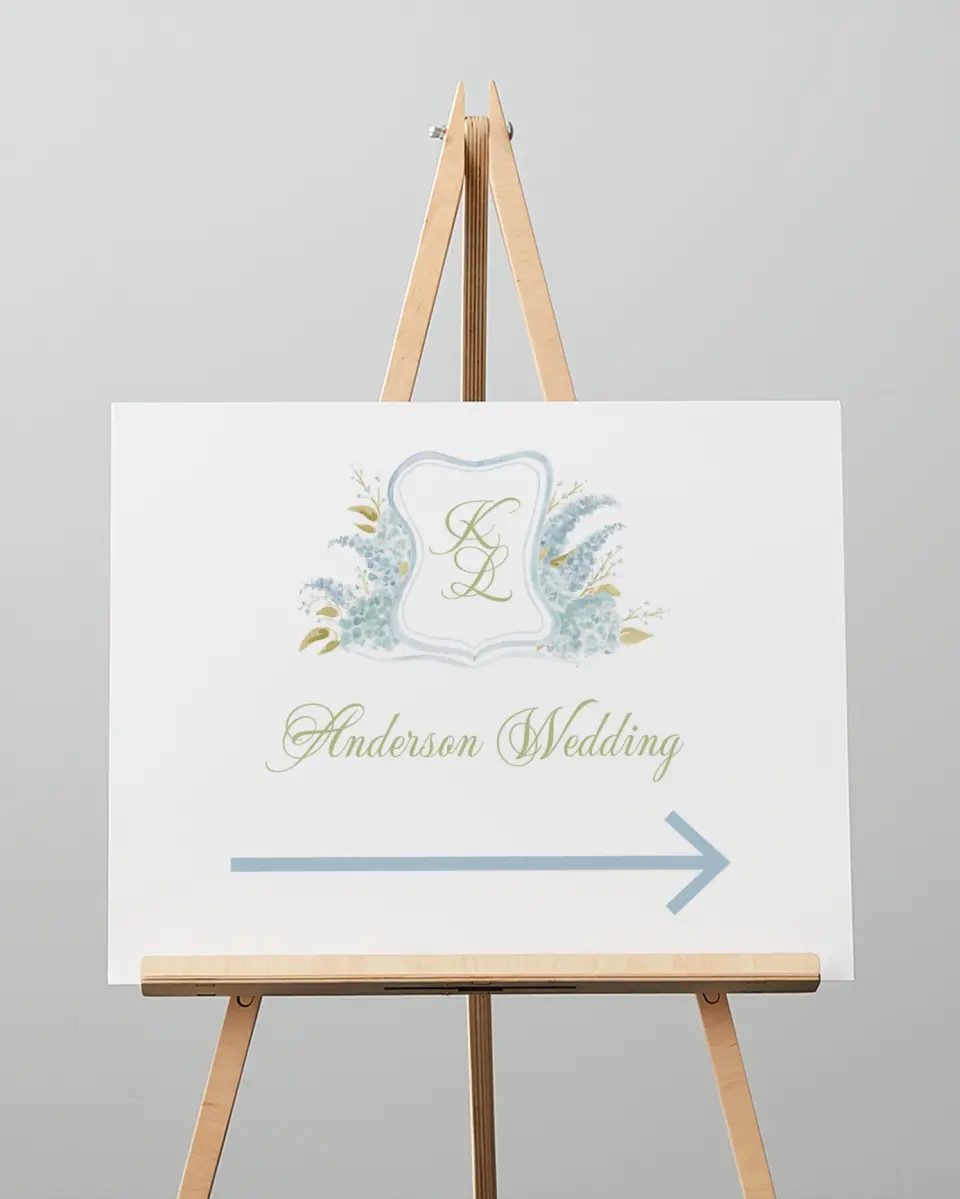 This is a 16" x 20" Direction Sign called Southern Belle printed in full color