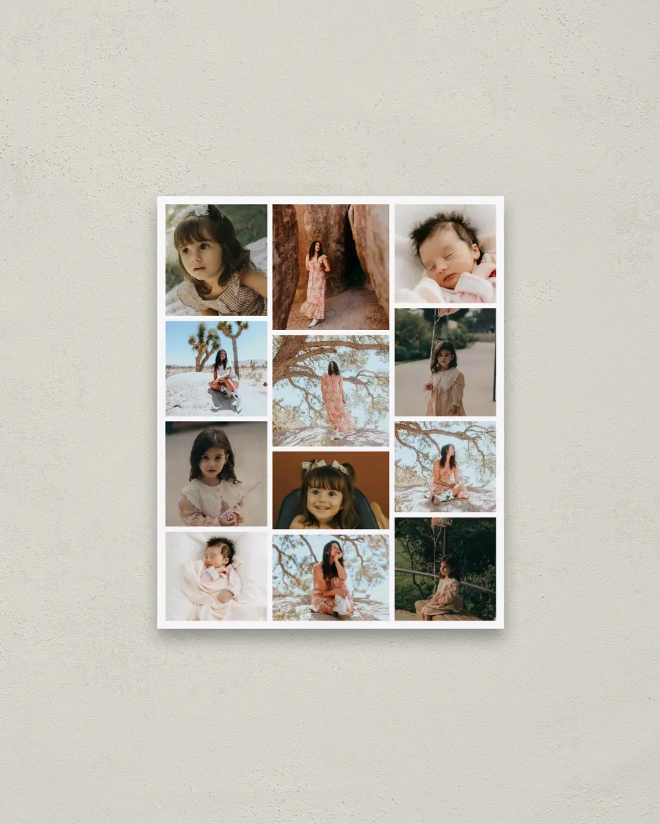 This is a 16" x 20" Graduation Photo Board called Years Gone By printed in full color