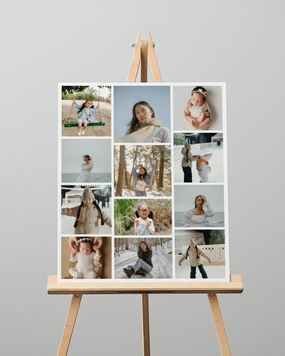 This is a 16" x 20" Graduation Photo Board called Good Glimpses printed in full color