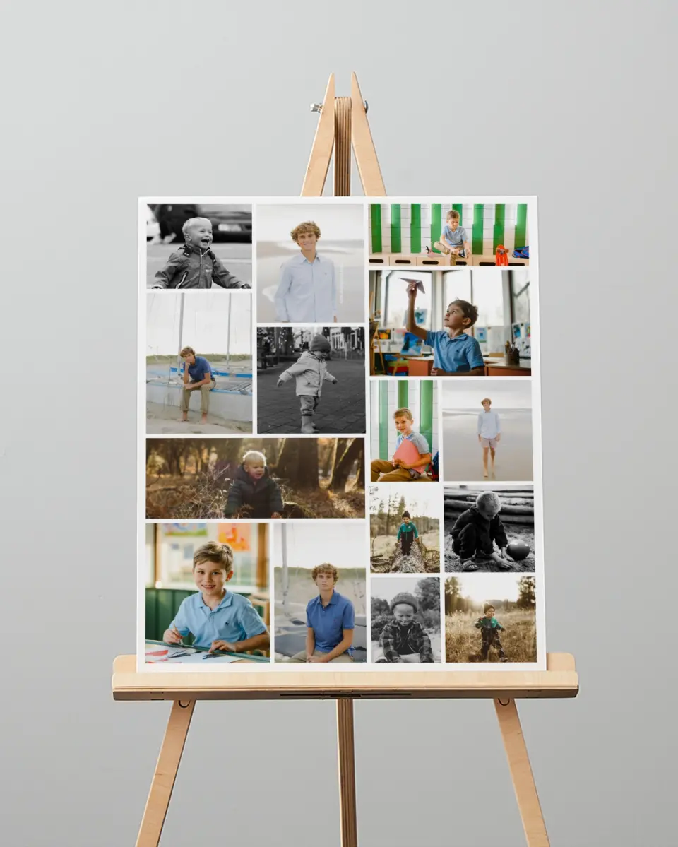 This is a 16" x 20" Graduation Photo Board called Stage by Stage printed in full color