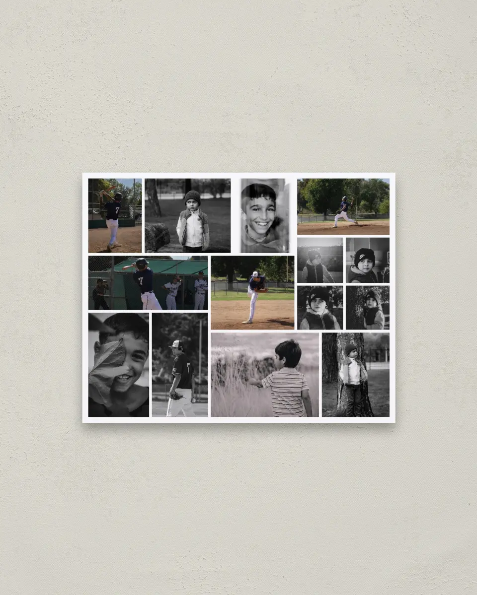 This is a 16" x 20" Graduation Photo Board called Final Inning printed in full color