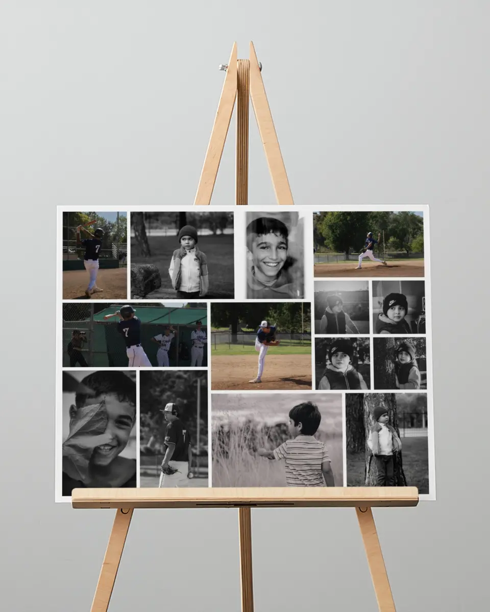This is a 16" x 20" Graduation Photo Board called Final Inning printed in full color