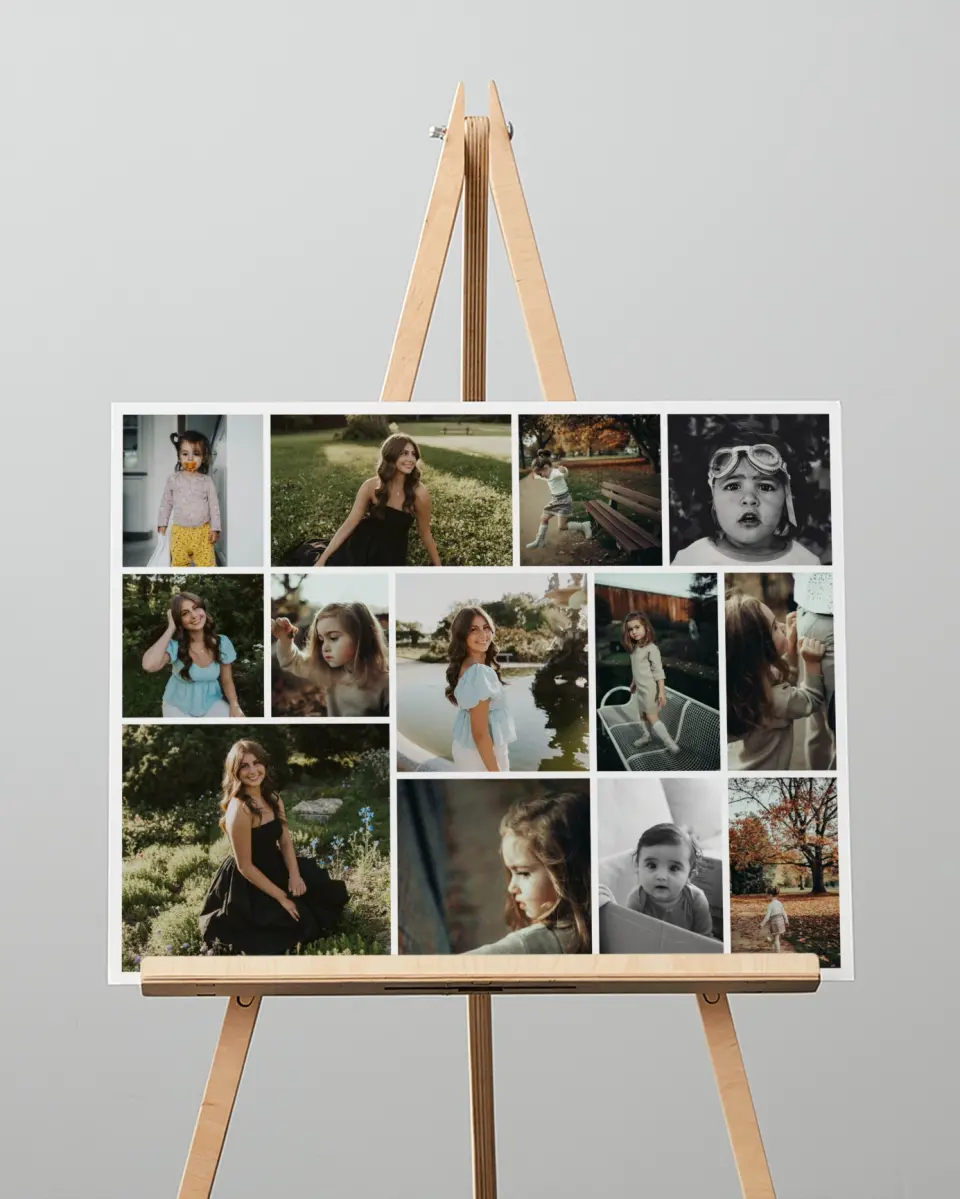 This is a 16" x 20" Graduation Photo Board called Full Bloom printed in full color