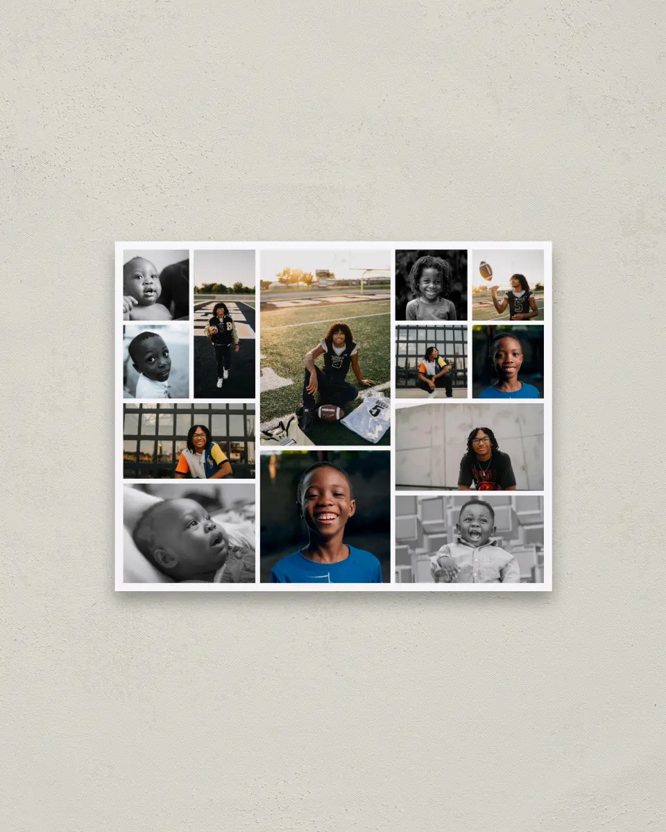This is a 16" x 20" Graduation Photo Board called Passing Time printed in full color