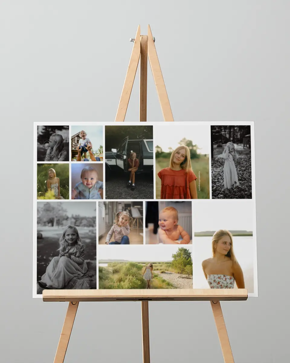 This is a 16" x 20" Graduation Photo Board called Driving Away printed in full color