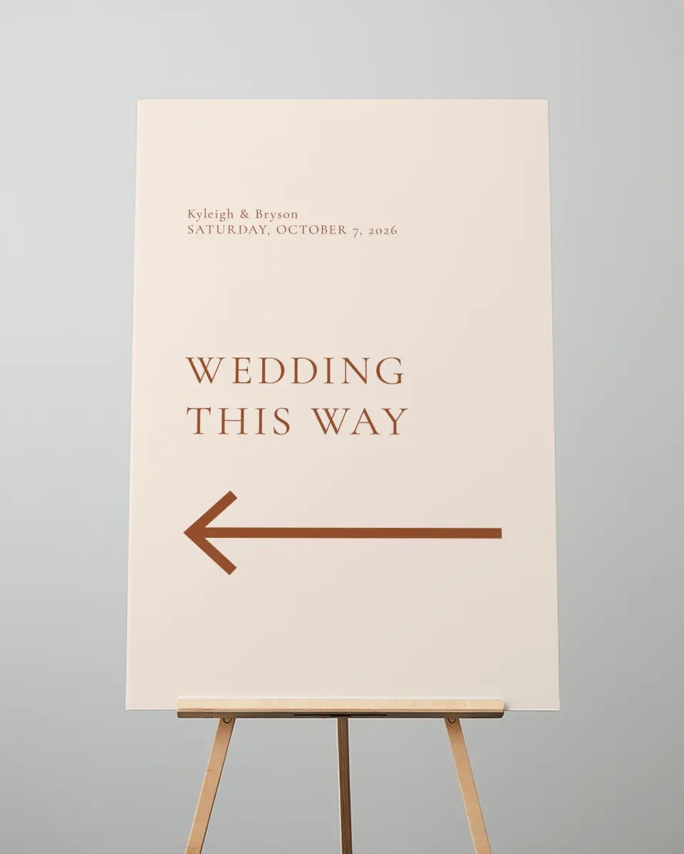 This is a 24" x 36" Direction Sign called The Kyleigh printed in full color