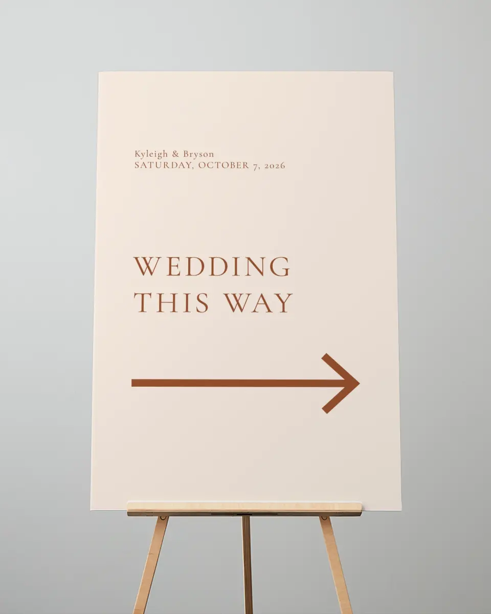 This is a 24" x 36" Direction Sign called The Kyleigh printed in full color