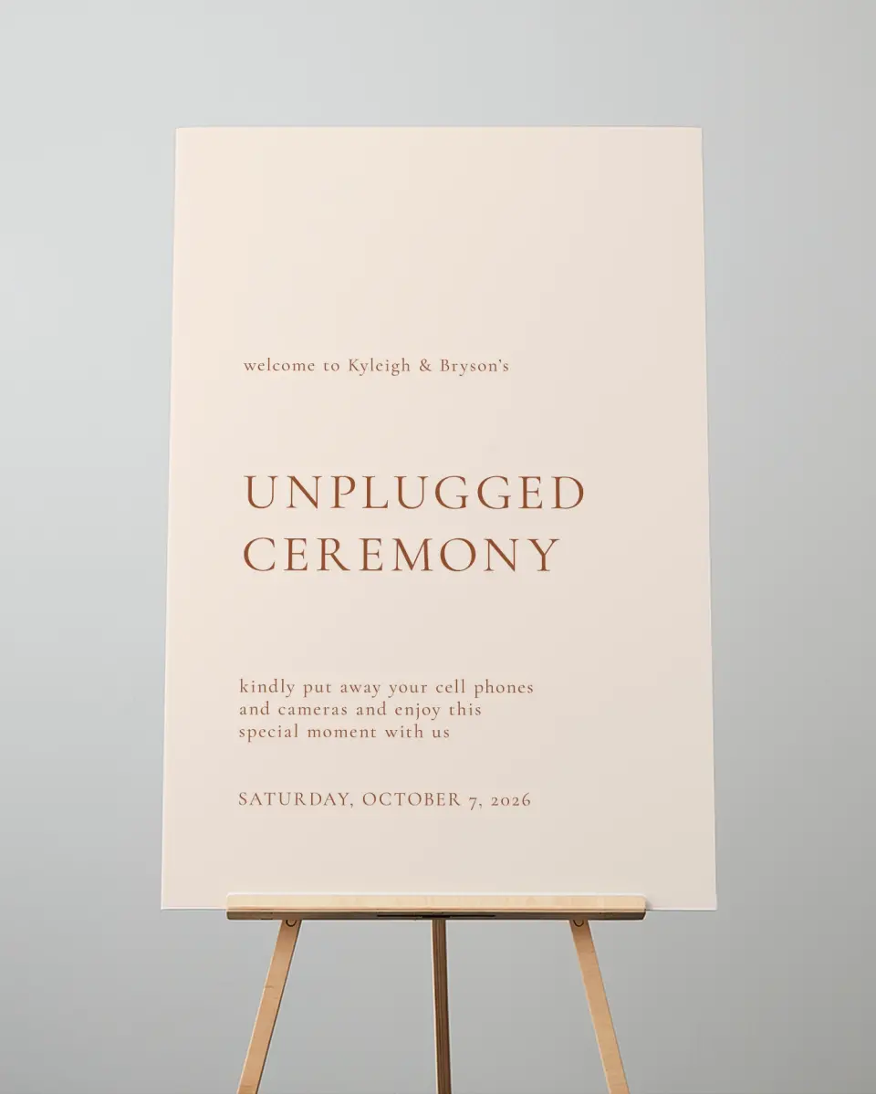 This is a 24" x 36" Unplugged Sign called The Kyleigh printed in full color