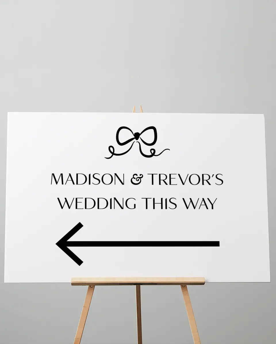 This is a 24" x 36" Direction Sign called The Madison printed in full color
