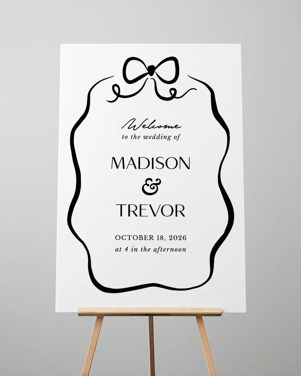 This is a 24" x 36" Welcome Sign called The Madison printed in full color