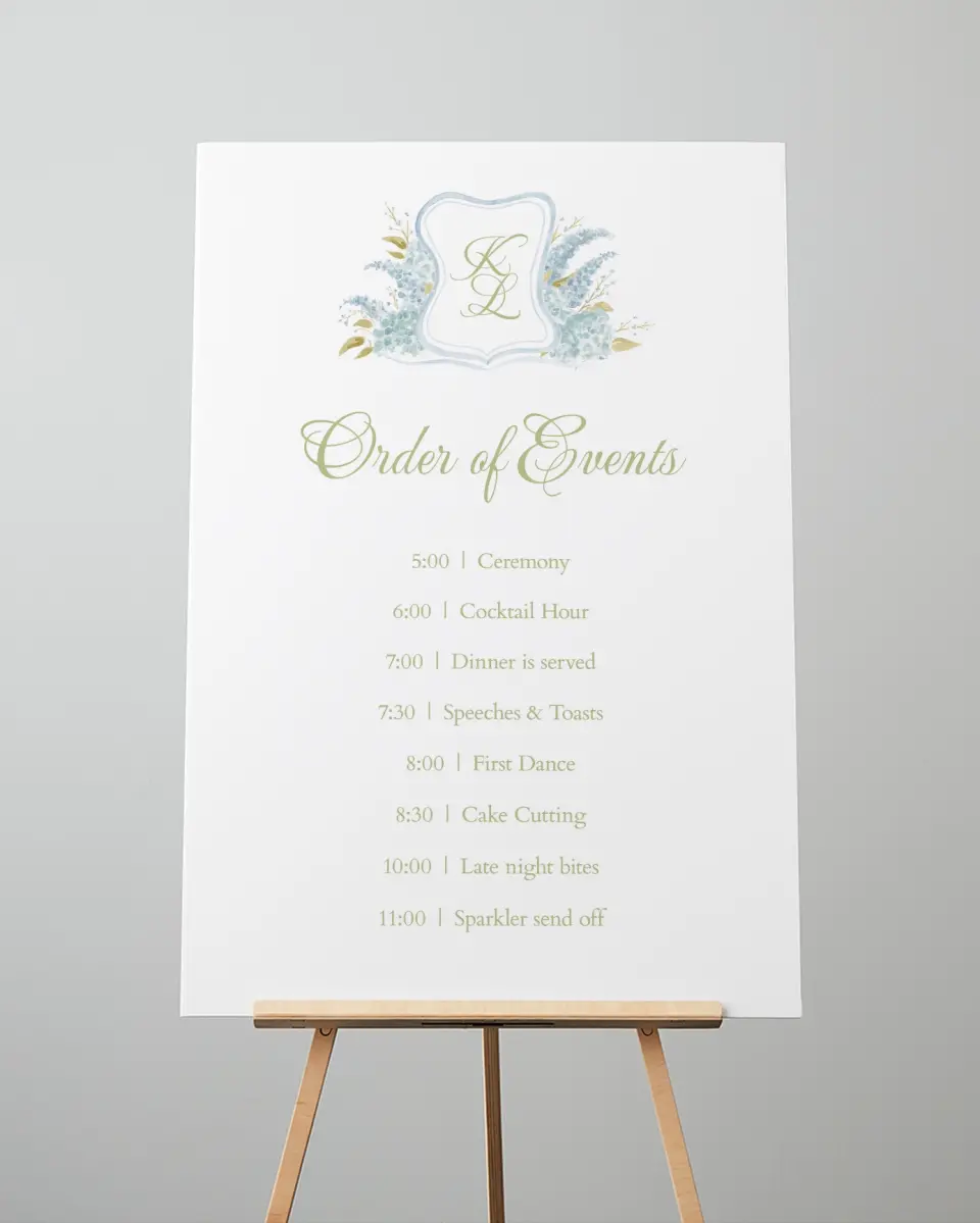 This is a 24" x 36" Schedule Sign called Southern Belle printed in full color
