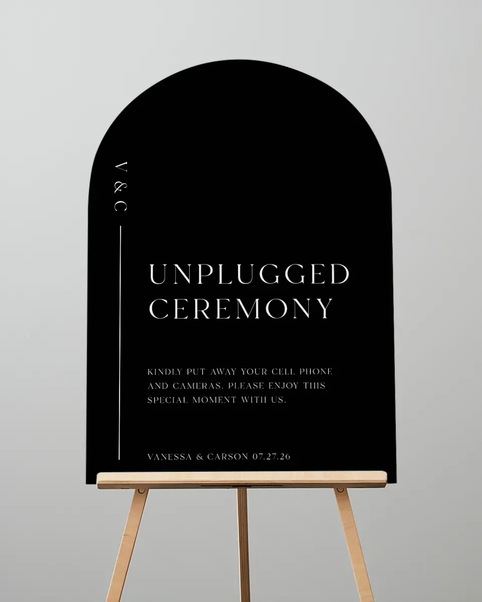 This is a 24" x 36" Arch Unplugged Sign called Endless Love printed in full color