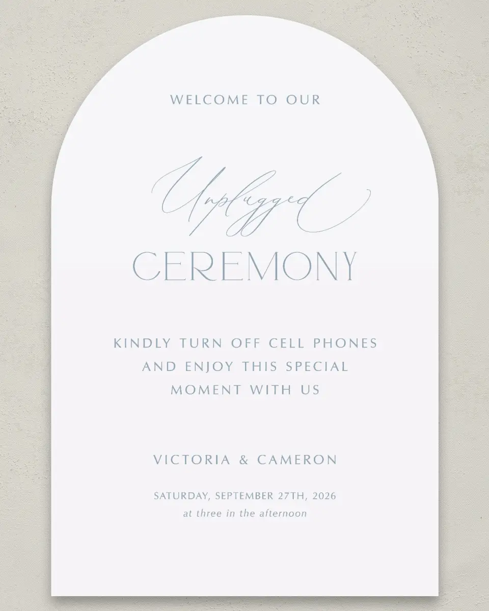 This is a 24" x 36" Arch Unplugged Sign called The Victoria printed in full color
