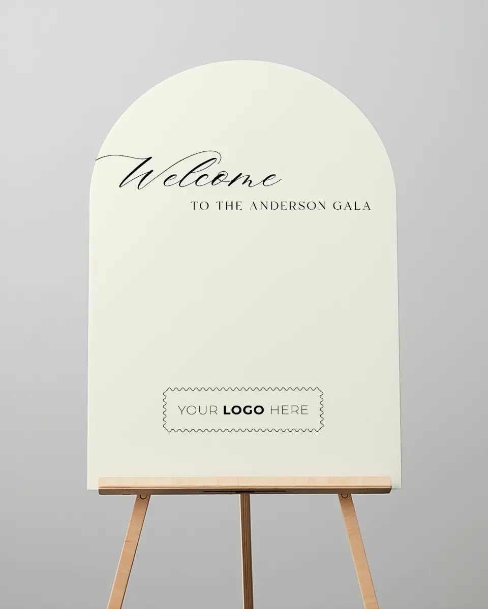 This is a 24" x 36" Arch Welcome Sign called Giving Grace printed in full color