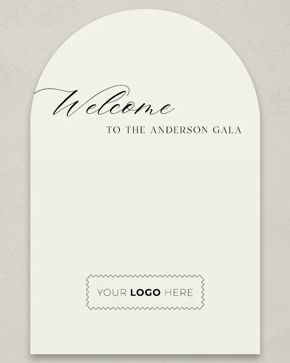 This is a 24" x 36" Arch Welcome Sign called Giving Grace printed in full color