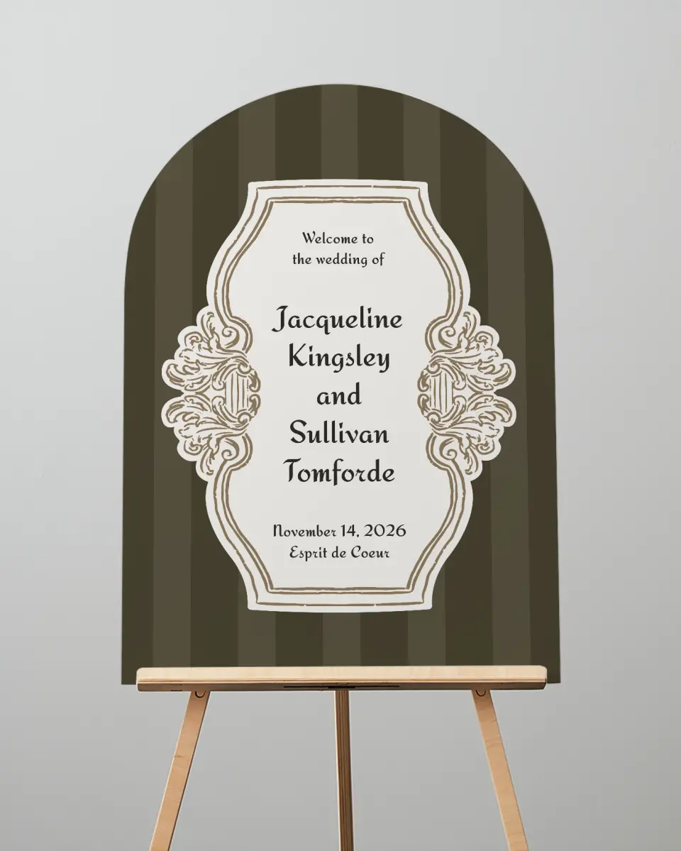 This is a 24" x 36" Arch Welcome Sign called Lafayette printed in full color