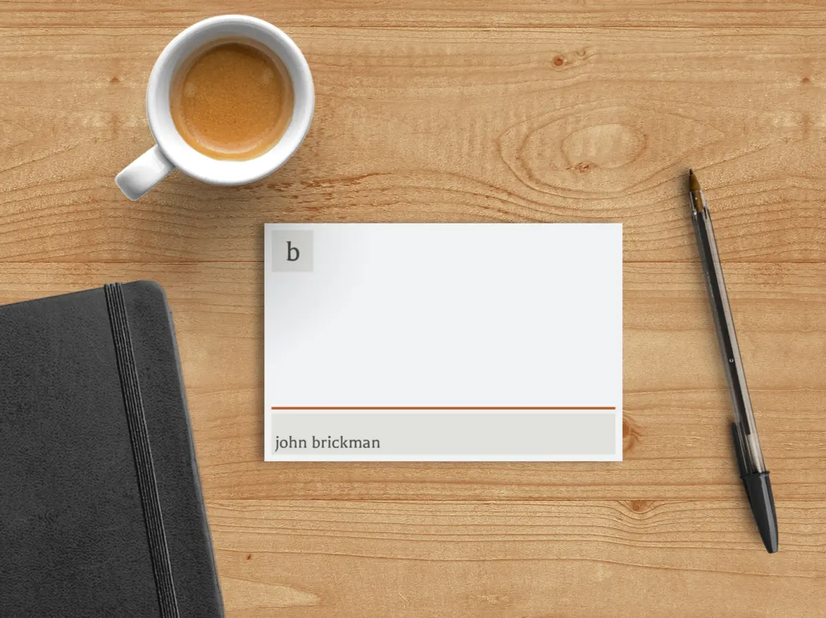 Flat Note Card