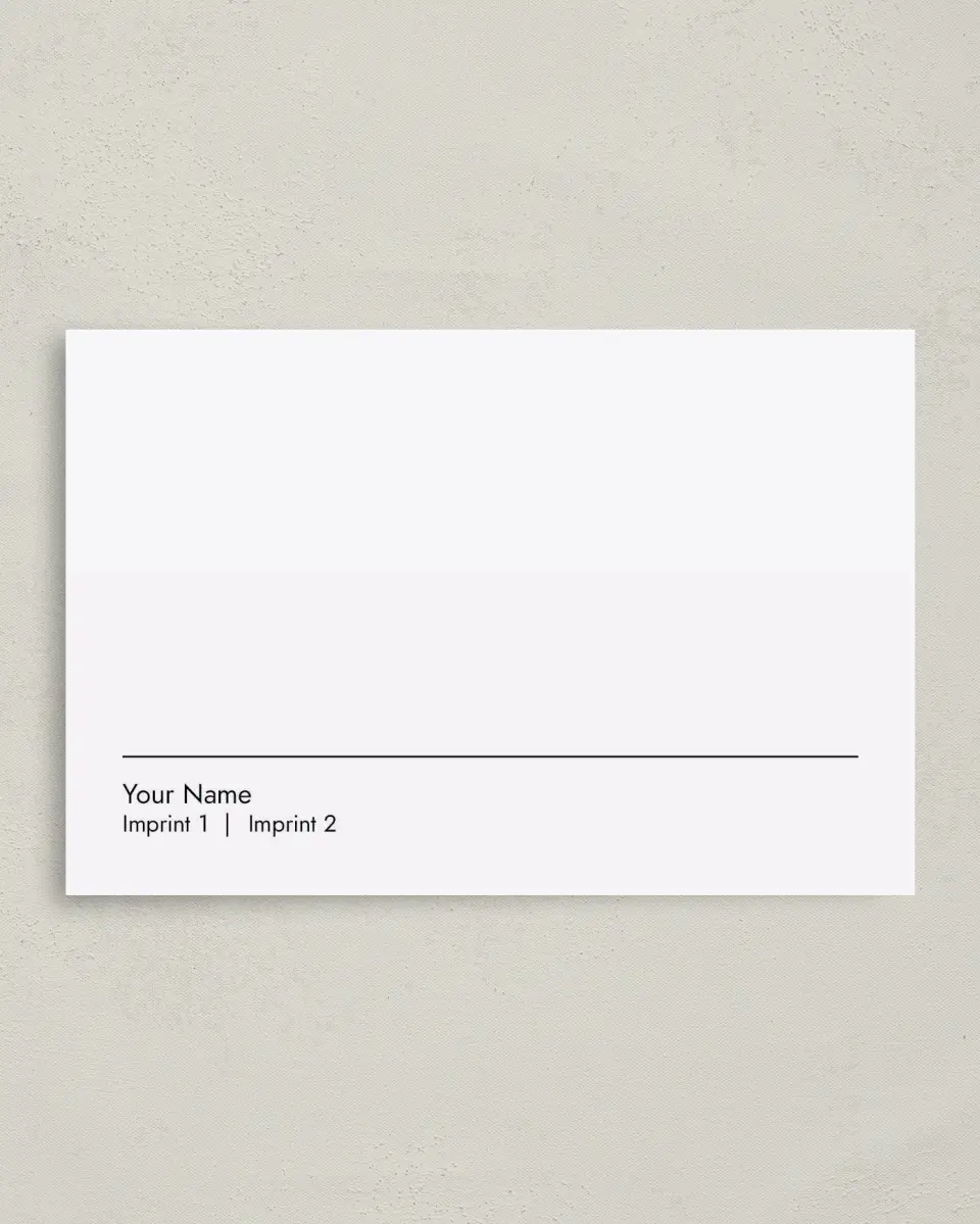 This is a 4" x 6" Business Note Card called Dual Perfection printed in full color on Premium Smooth paper