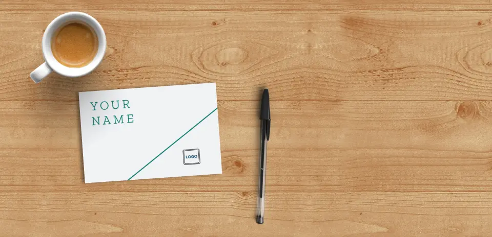 Flat Note Card Back View
