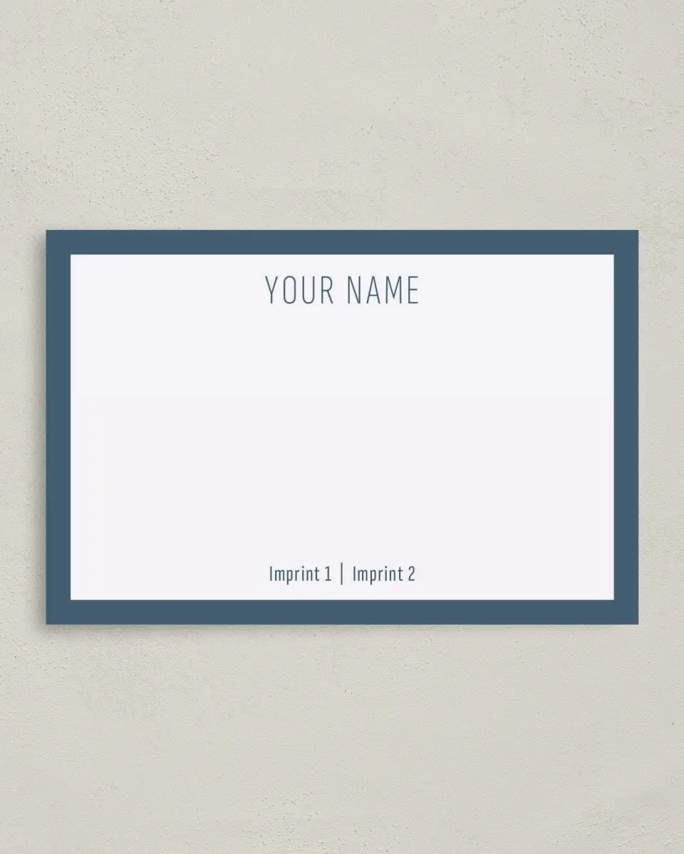 This is a 4" x 6" Business Note Card called Framed Gratitude printed in full color on Premium Smooth paper