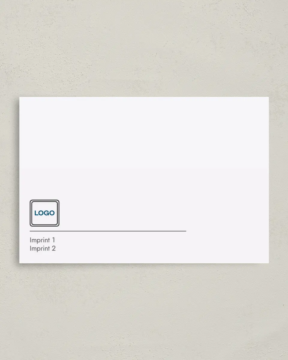 This is a 4" x 6" Business Note Card called Tropical Thanks printed in full color on Premium Smooth paper