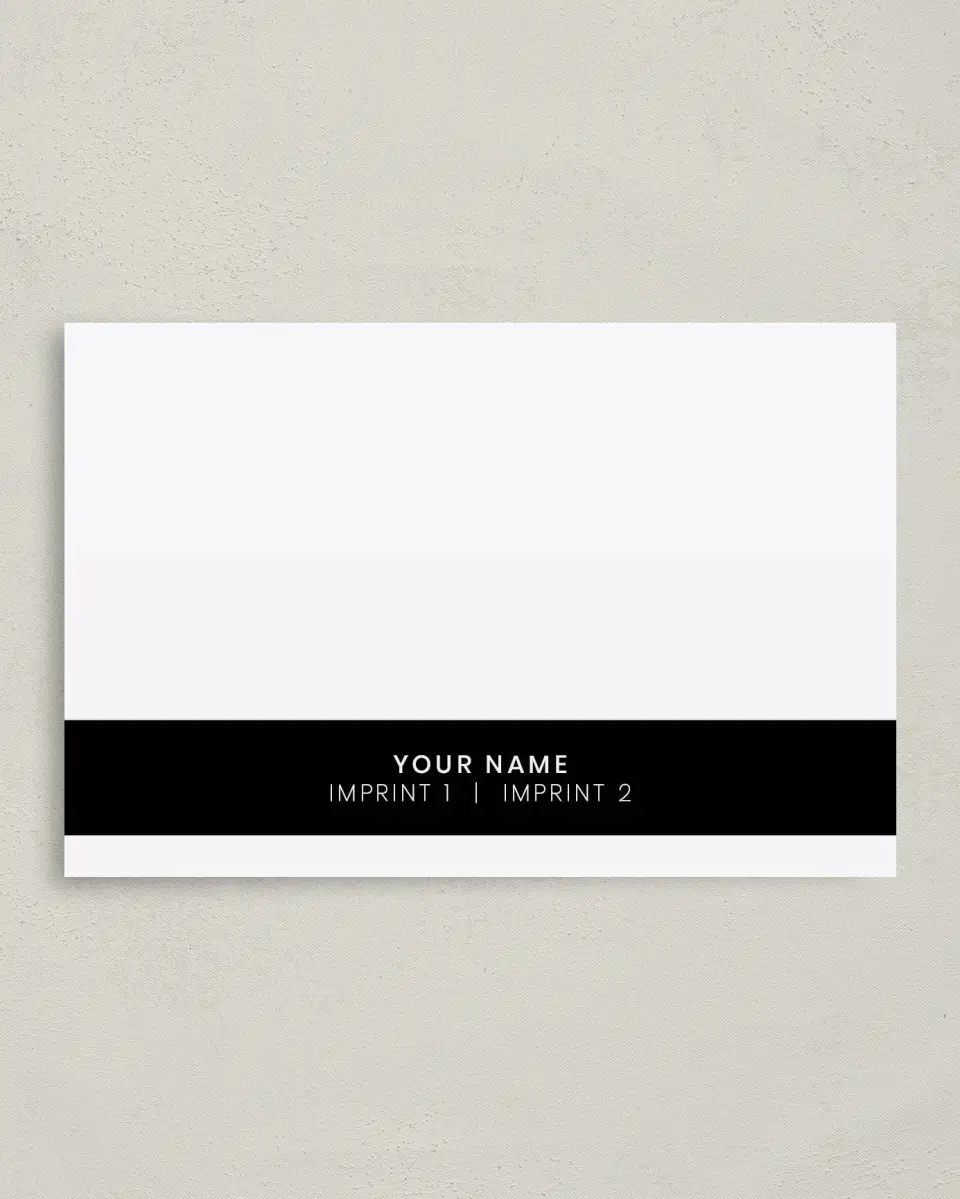 This is a 4" x 6" Business Note Card called Bold Kaleidoscope printed in full color on Premium Smooth paper