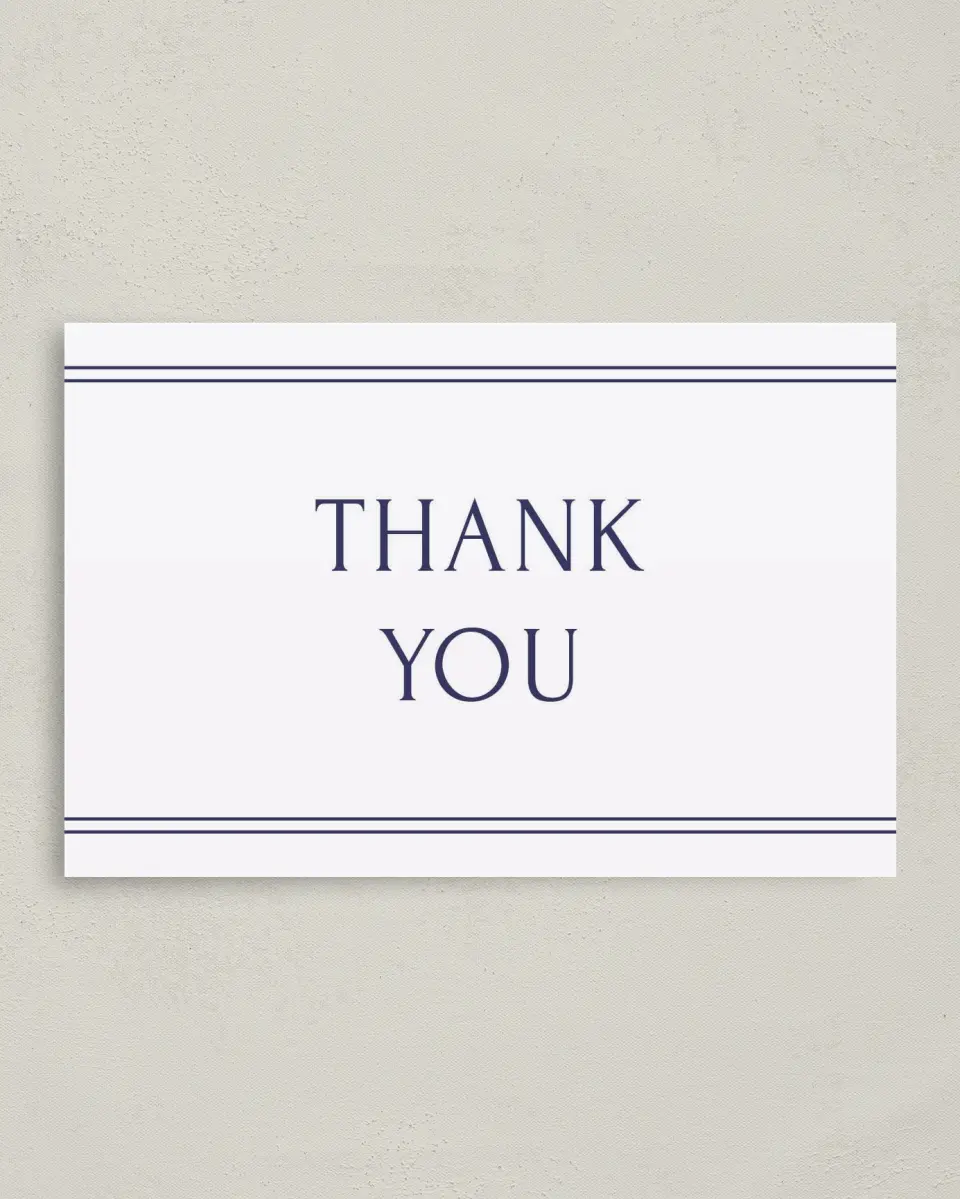 This is a 4" x 6" Personal Stationery called Fancy Footnotes printed in full color on Premium Smooth paper