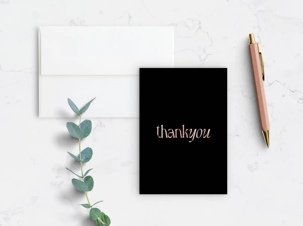 Flat Note Card