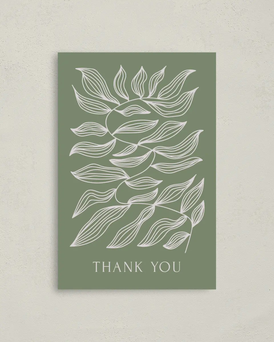 This is a 4" x 6" Personal Stationery called Artistic Appreciation printed in full color on Premium Smooth paper
