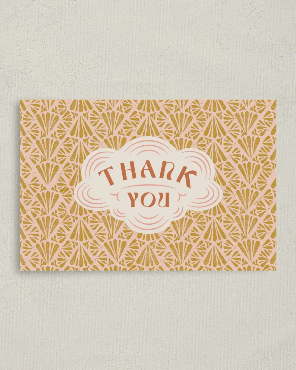 This is a 4" x 6" Personal Stationery called Gratitude Gems printed in full color on Premium Smooth paper