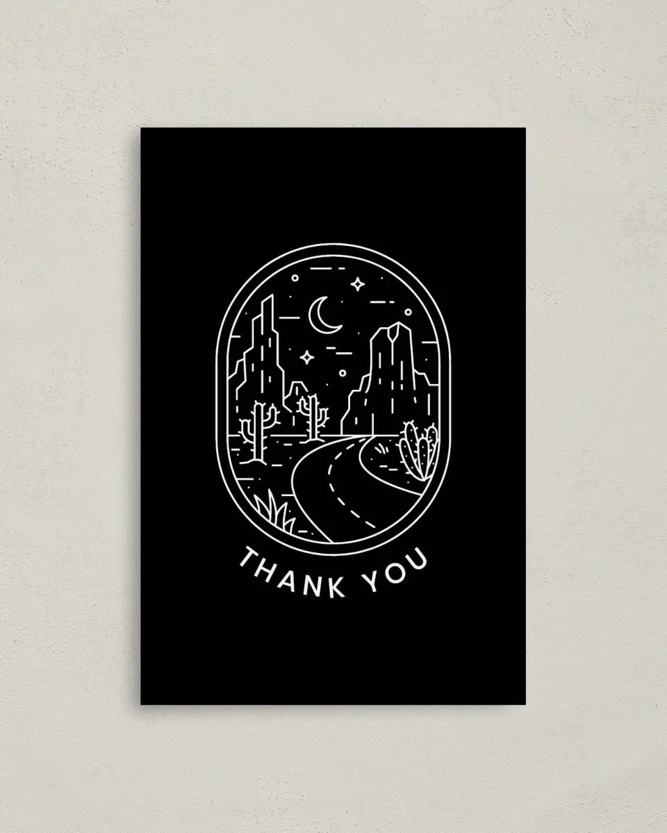 This is a 4" x 6" Personal Stationery called Doodle Dandy printed in full color on Premium Smooth paper
