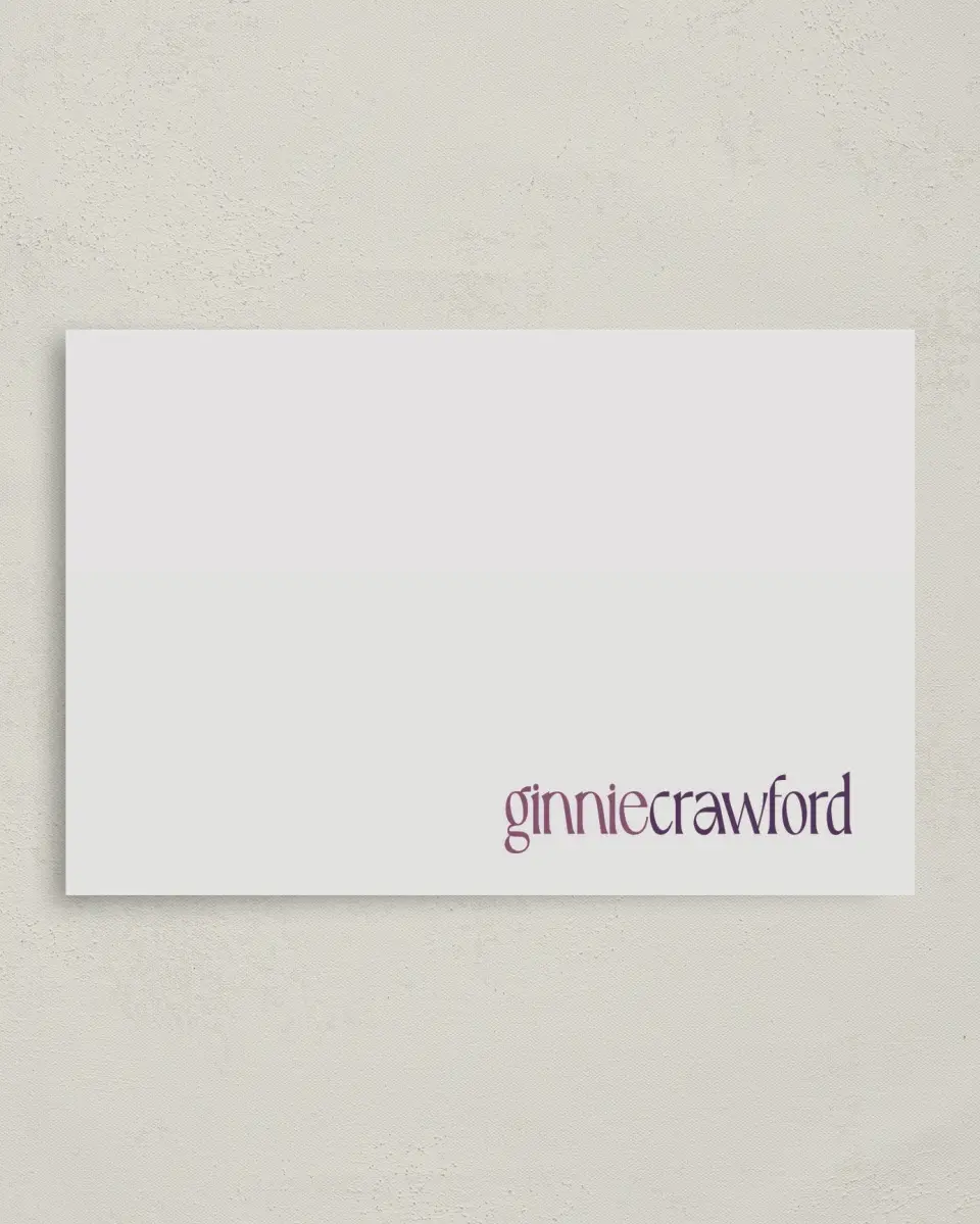This is a 4" x 6" Personal Stationery called Fresh Expression printed in full color on Premium Smooth paper