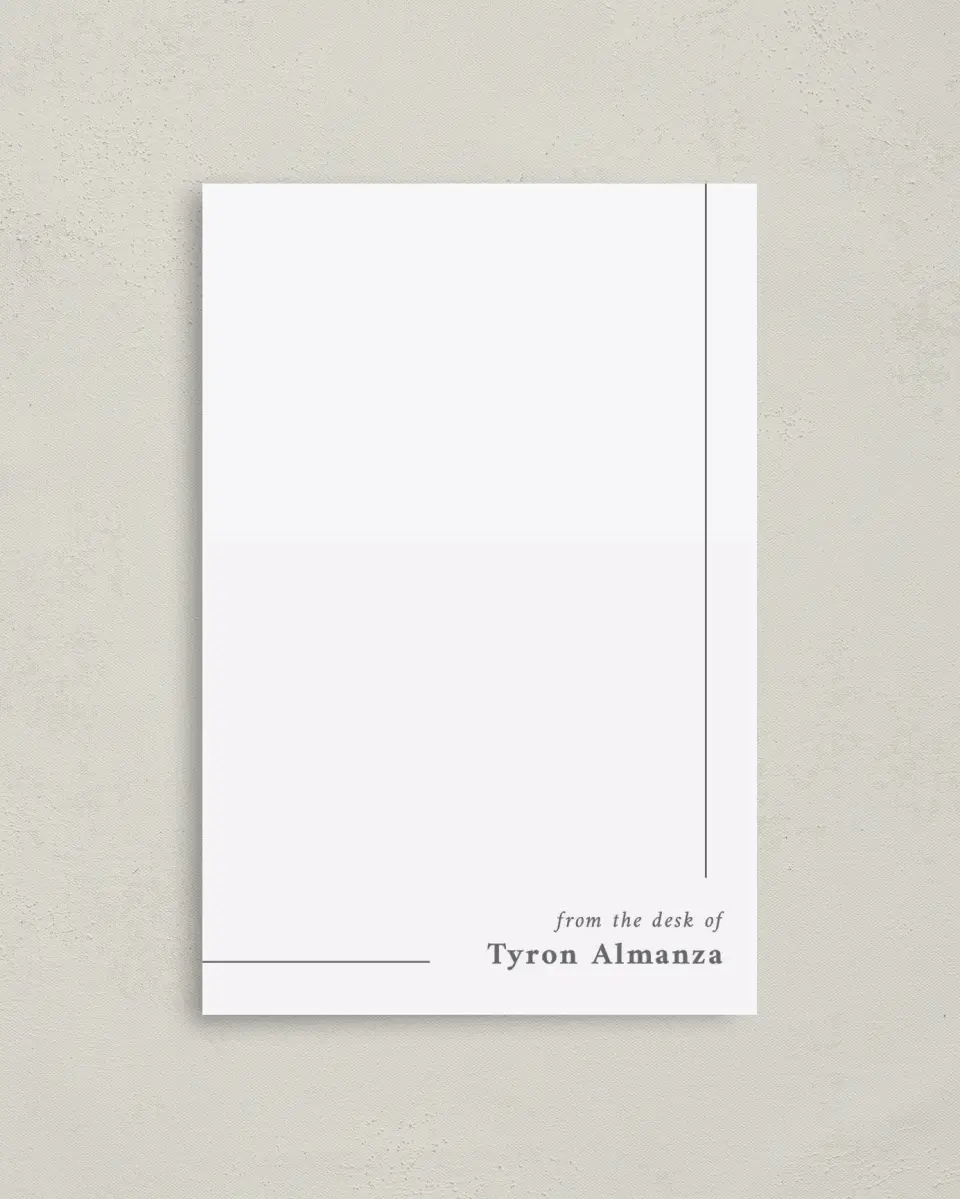 This is a 4" x 6" Personal Stationery called Smart Style printed in full color on Premium Smooth paper