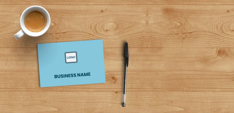 Flat Note Card Back View