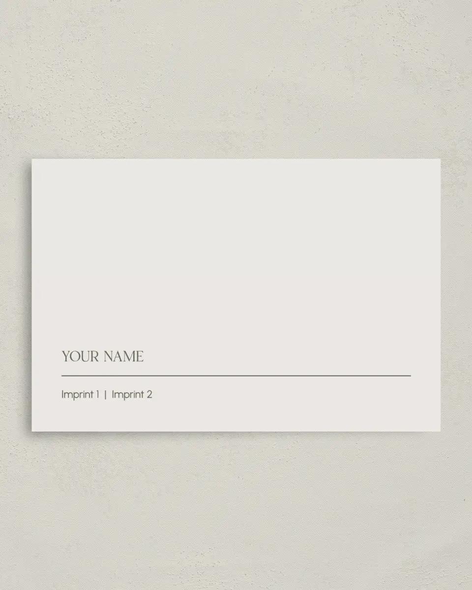 This is a 4" x 6" Business Note Card called Refined Approach printed in full color on Premium Smooth paper