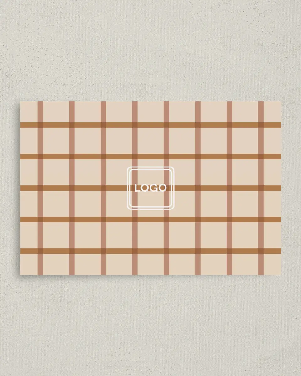 This is a 4" x 6" Business Note Card called Modern Balance printed in full color on Premium Smooth paper