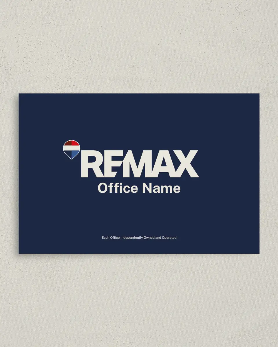 This is a 4" x 6" Business Note Card called REMAX Balloon Outline printed in full color on Premium Smooth paper