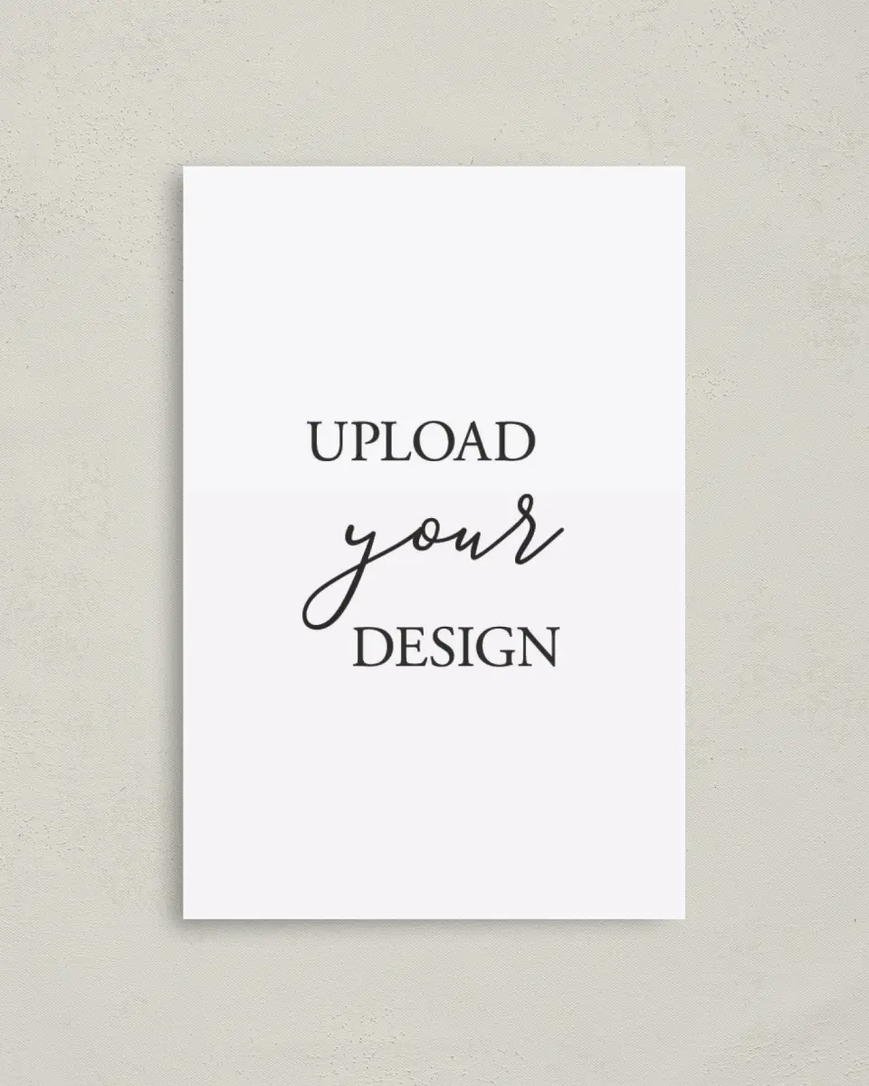 This is a 4" x 6" Upload Your Design called 4" x 6" Cards printed in full color on Premium Smooth paper