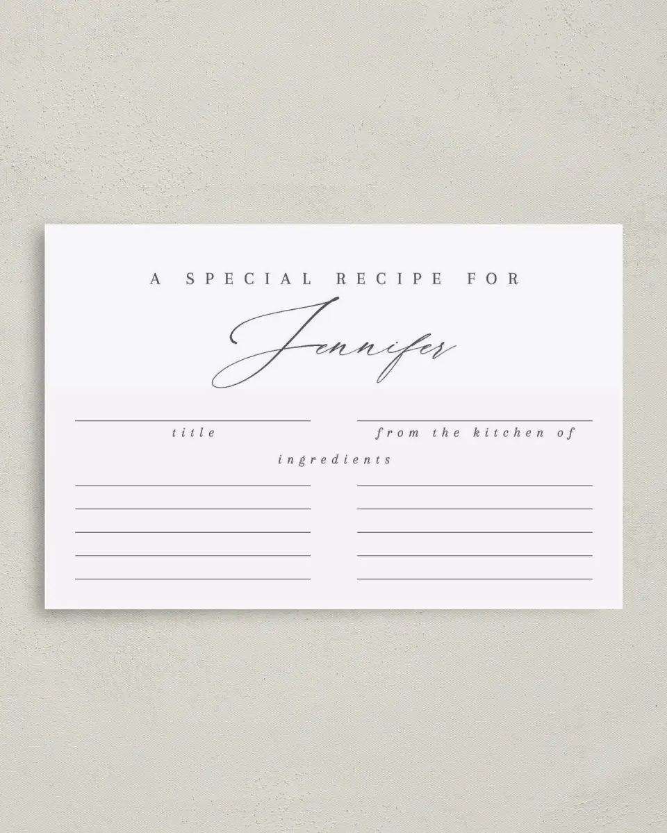This is a 4" x 6" Personal Stationery called Soon to be Soiree printed in full color on Premium Smooth paper