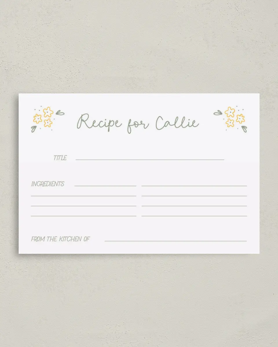 This is a 4" x 6" Personal Stationery called Dainty Daisies printed in full color on Premium Smooth paper