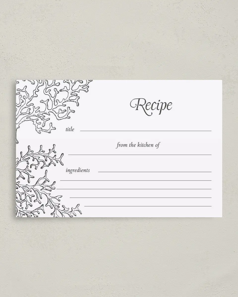 This is a 4" x 6" Personal Stationery called Breezy and Bridal printed in full color on Premium Smooth paper