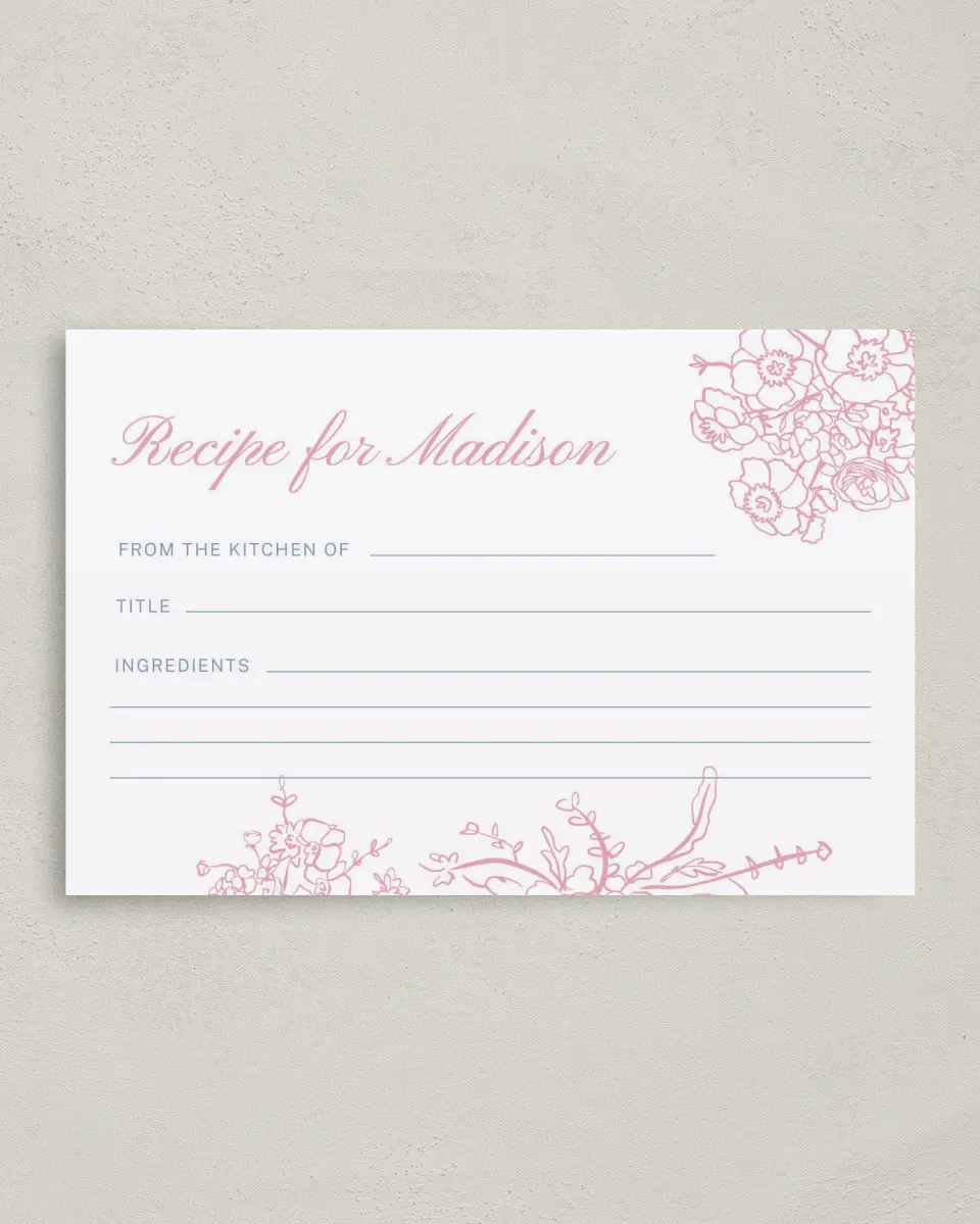 This is a 4" x 6" Personal Stationery called Soft Reverie printed in full color on Premium Smooth paper