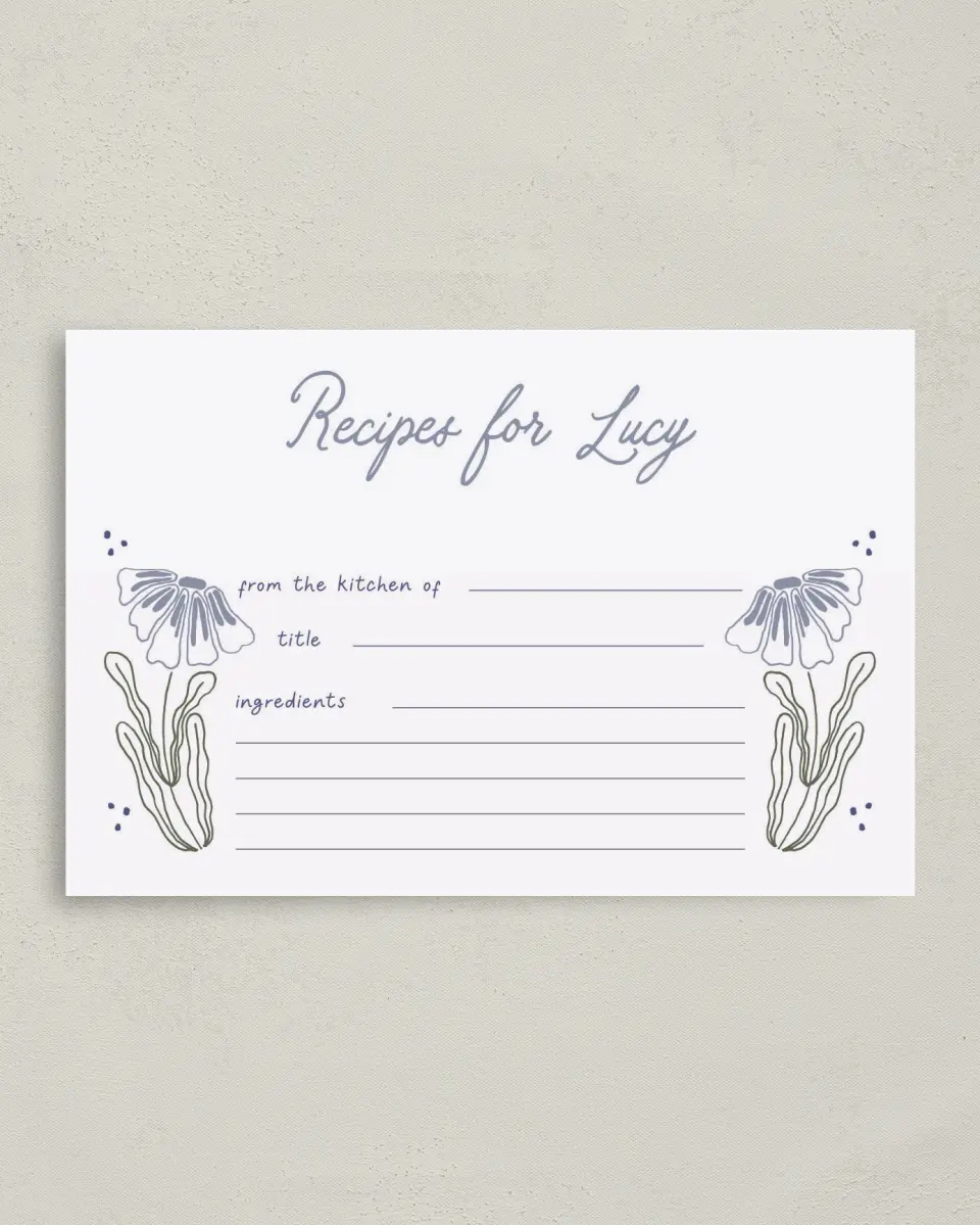 This is a 4" x 6" Personal Stationery called Love Grows Wild printed in full color on Premium Smooth paper
