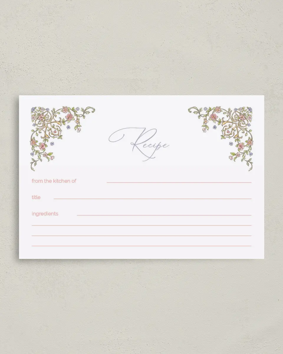 This is a 4" x 6" Personal Stationery called Regal Celebration printed in full color on Premium Smooth paper