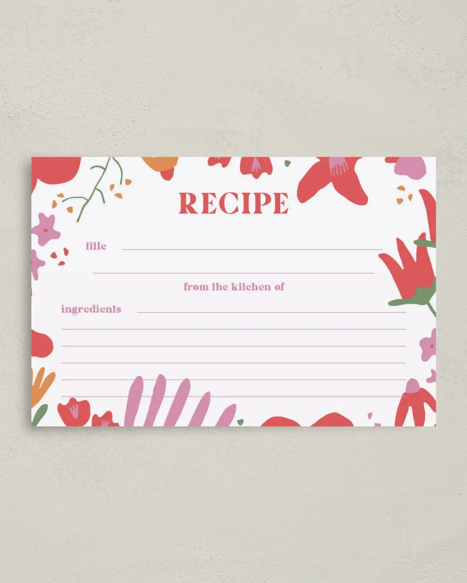This is a 4" x 6" Personal Stationery called Spring Into Love printed in full color on Premium Smooth paper