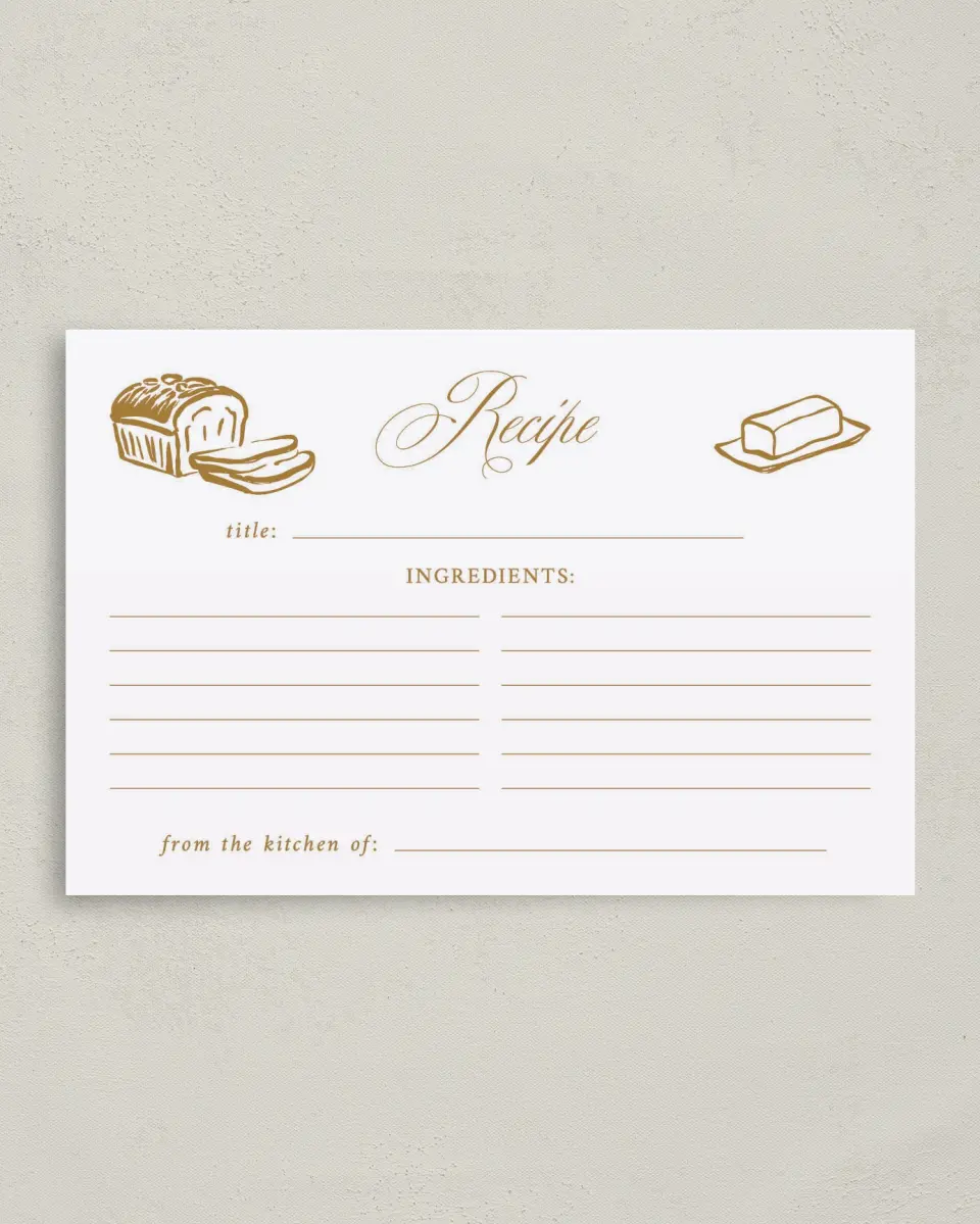 This is a 4" x 6" Personal Stationery called Toast to the Bride printed in full color on Premium Smooth paper