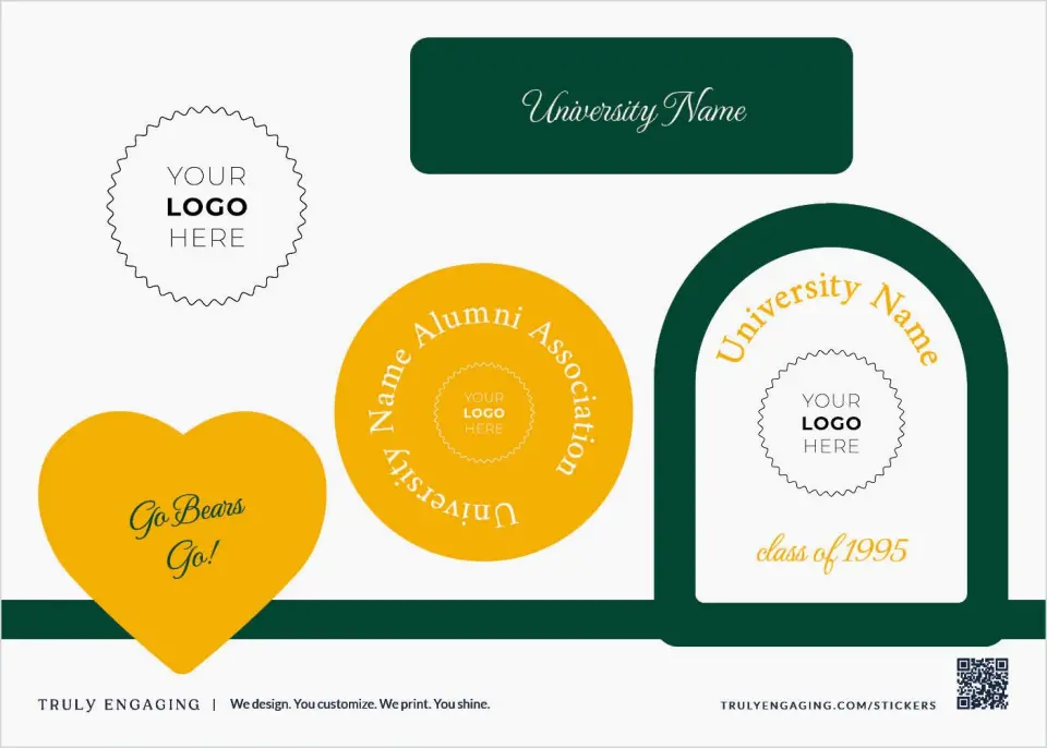This is a 5" x 7" Business Sticker Postcard called Lasting Legacy printed in full color
