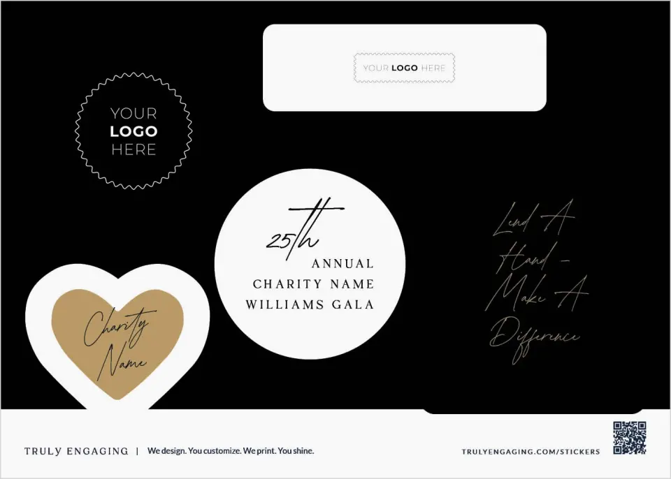 This is a 5" x 7" Business Sticker Postcard called Make an Impact printed in full color
