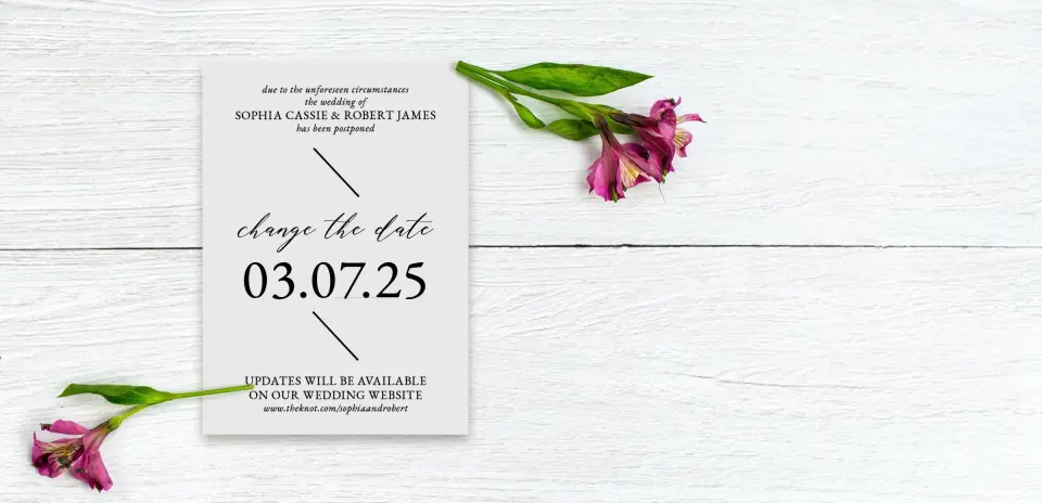 Save the Date Postcard Front